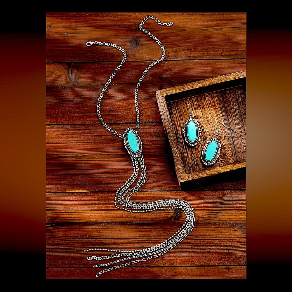 Turquoise Necklace and Earring Set